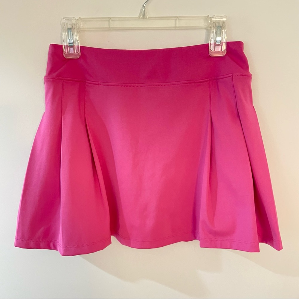 Tommy Bahama skort skirt M solid pink golf NEW UPF50 pockets